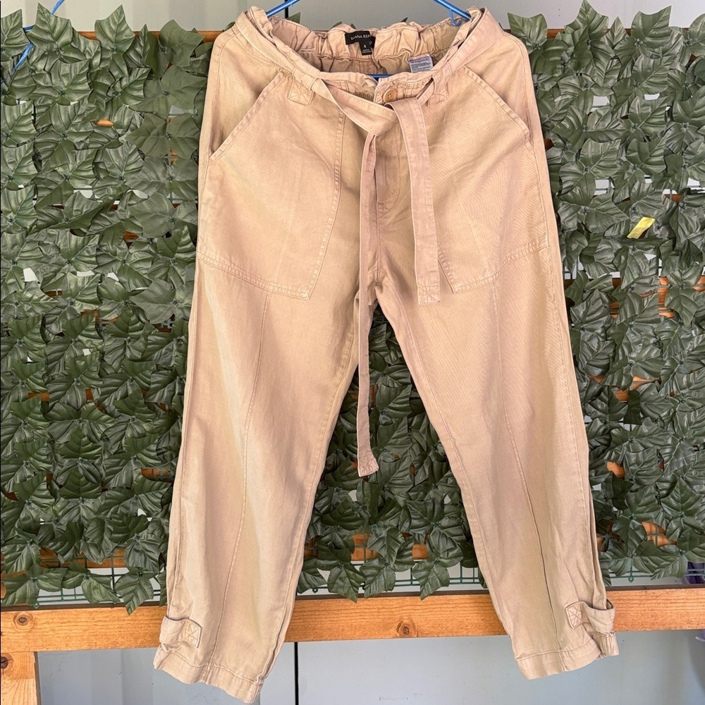 Banana Republic Light Tan Drawstring Chinos - Picture 4 of 8